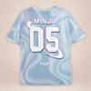 Men Women Fashion O-Neck Short Sleeve T-Shirt ILLIT MINJU Fans Summer Tee Lightweight Sport Daily Tee Oversized Sport T-Shirt