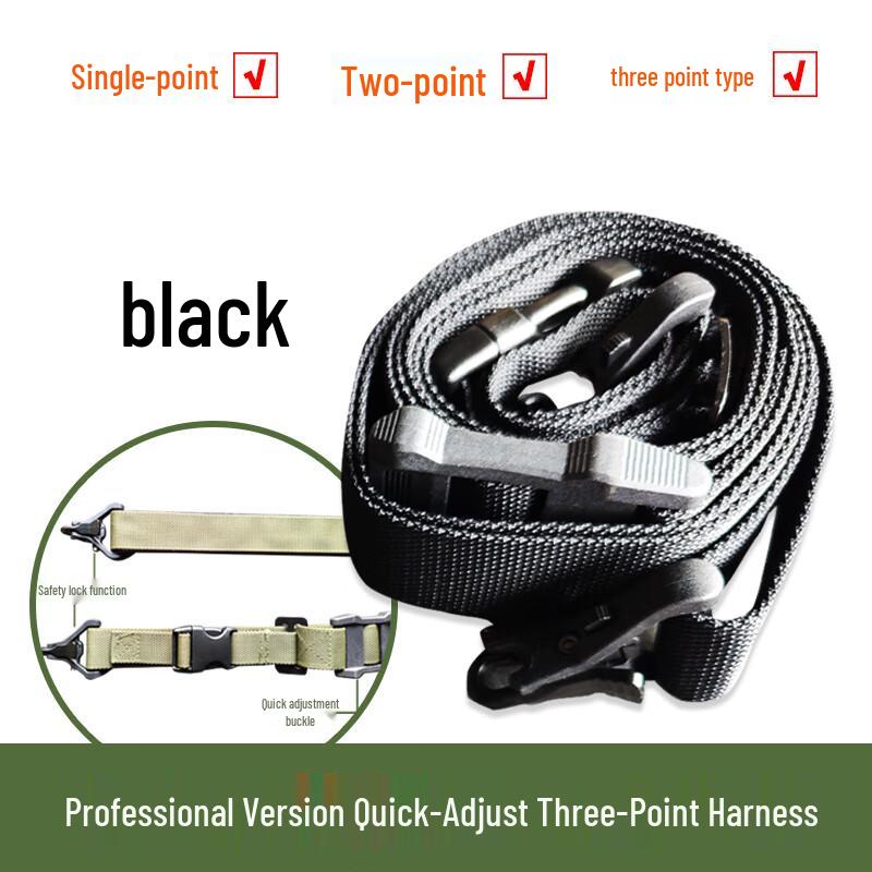 Tactical Quick-Adjust 3-Point Rifle Sling