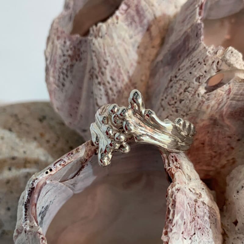 Oepe Coral wave ring (SIlver)