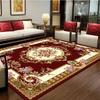 European Red Luxury Carpet Large Living Room Decoration Home Rugs Soft Comfortable Lounge Rug Anti Slip Washable Bedroom Mat