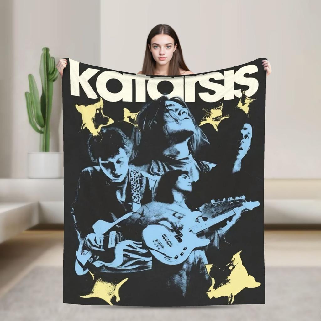 Katarsis Tavo Akys Eurovisions 2025 Blanket Quality Soft  Throw Blanket Winter Decorative Outdoor Print Bedspread
