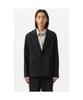 Customellow Navy Relaxed Fit Striped Setup Jacket Cwjam25423Nyd