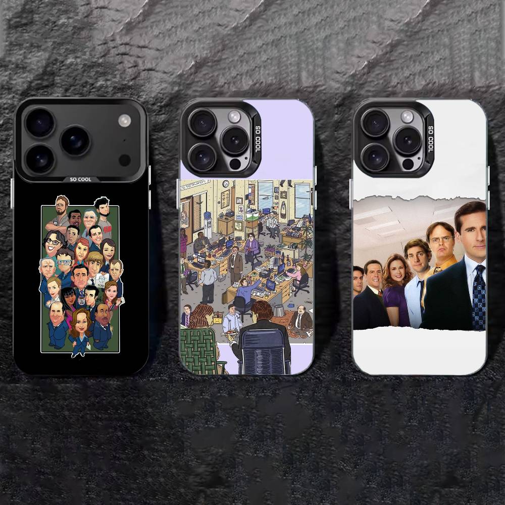 The O-Offices Hot Tv Show Phone Case For iPhone 17,16,15,14,13,12,11 Plus,Pro Max,XS,Colored silver phone case