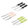 3pcs Stainless Steel Baking Spatulas Set Reusable Food Grade Stainless Steel Plastic Cake Cream Spatula Frosting Spatula