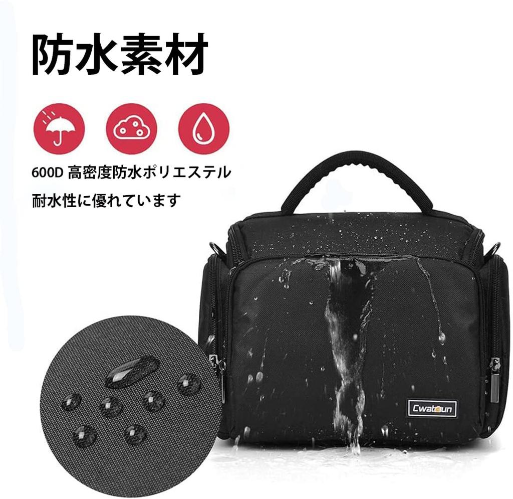 Cwatcun Waterproof SLR Camera Large Stylish Everyday Business Small Item Ideal for Photographers and Vloggers Bag, Capacity, Bag, Lightweight, Travel,