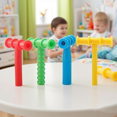 Kauwbuis voor kinderen Spraaktherapie Tandenmassager Kinderen Praten Hulpmiddelen Voor Autisme Sensorische Spraak Orale Spier Revalidatie Training