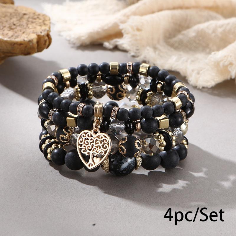 Bohemian bracelet creative tassel multi-layer beaded bracelet