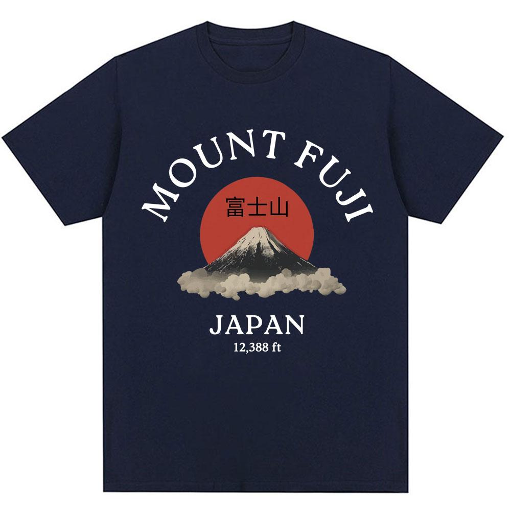 Japanese Style Mount Fuji Graphic Tshirts Fashion Vintage Novelty Unisex Unisex T Shirt Oversized Soft Cotton Casual Summer Tshirt
