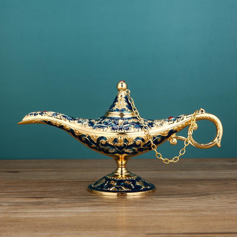 European Aladdin Magic Lamp Home Wishing Lamp Craft Creative Light Luxury Russian Home Decorative Ornaments Home Accessories