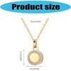 Steel Cremation Jewelry Round Accent Openable Urn For Pet Ashes Necklace