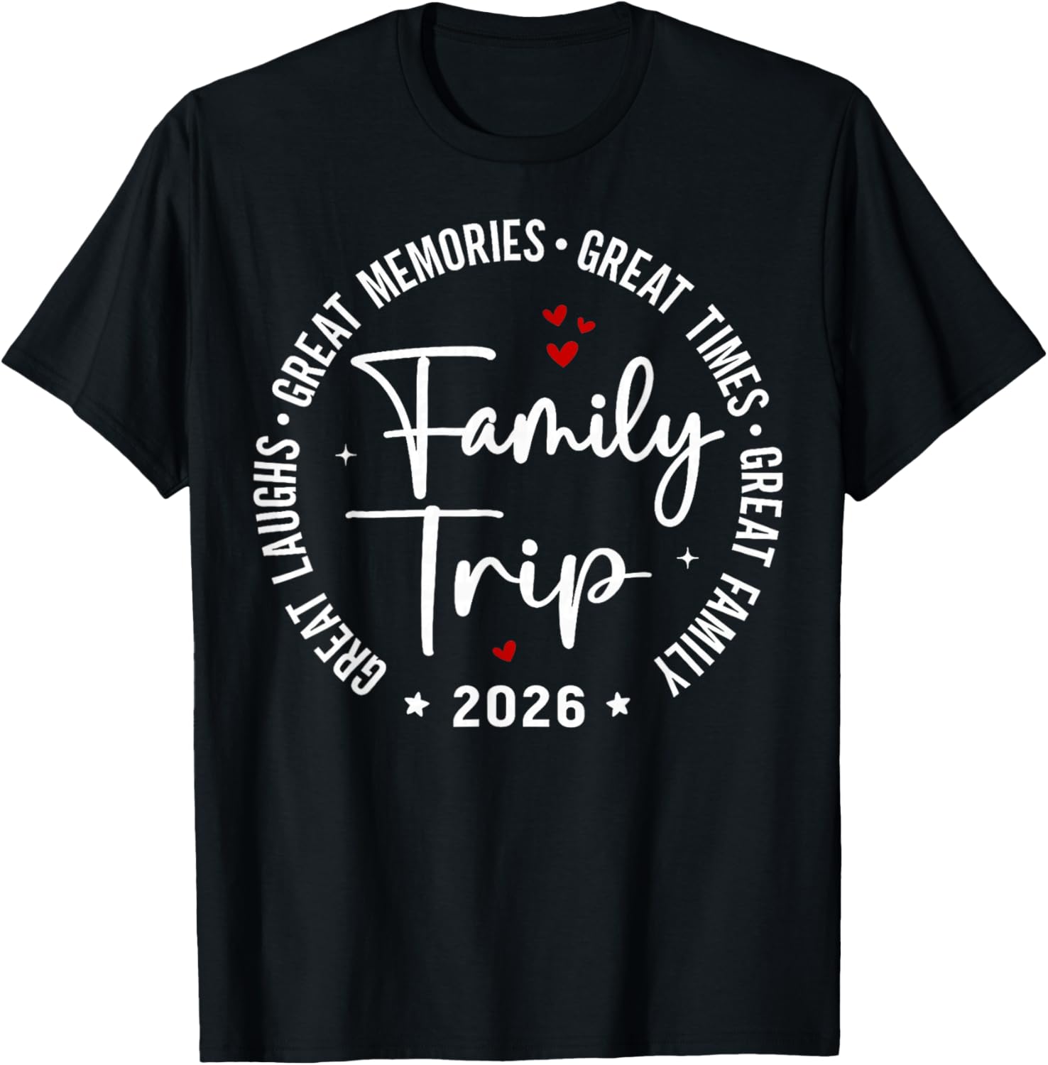 Family Trip Vacation 2026 Matching Group T-Shirt S