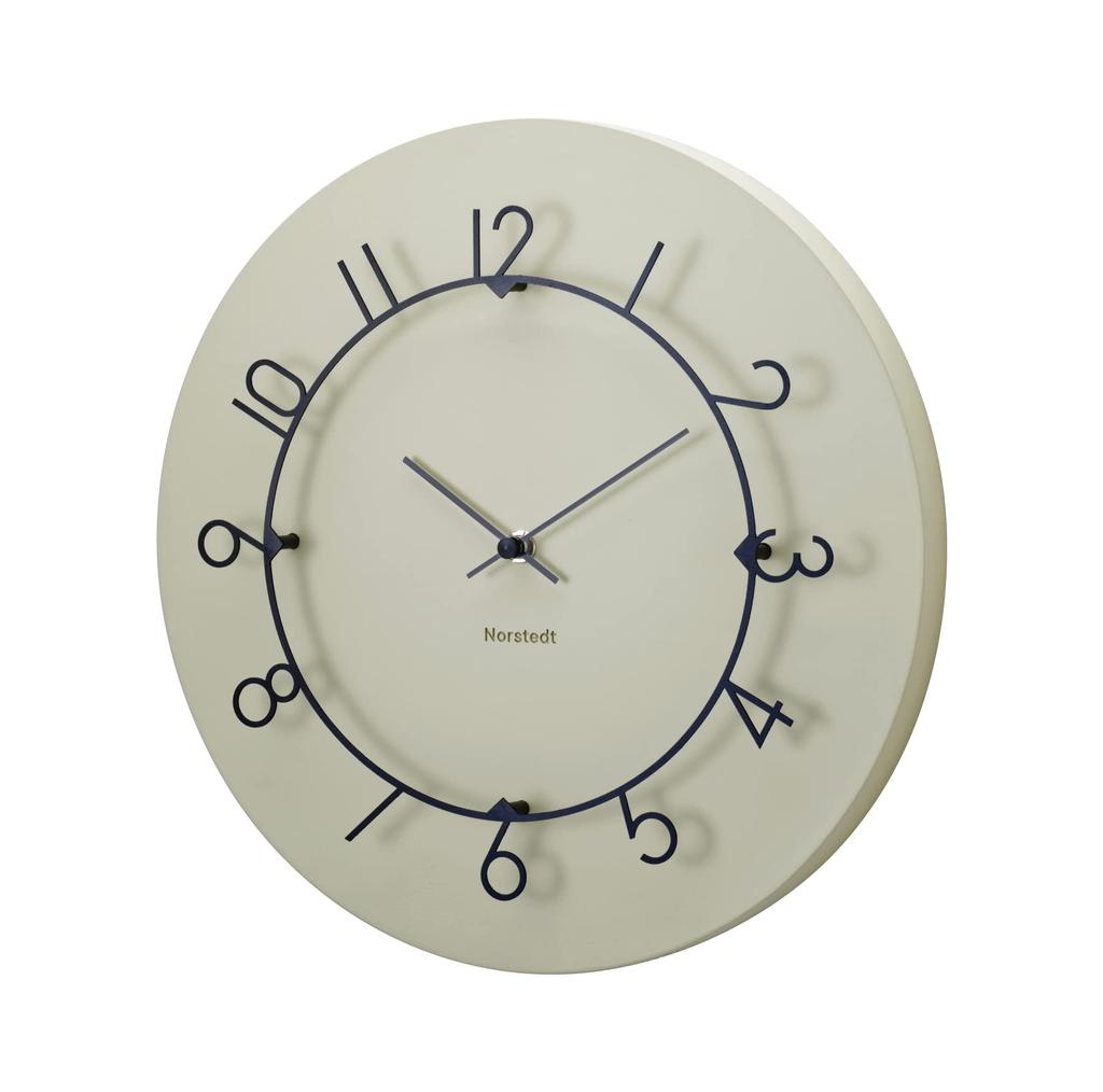 Interform Wall Clock Lou CL-4317BE Beige Black Sweep Movement