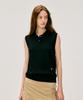 Depound Cable Rib Collar Vest [Black]