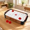 Tabletop Air Hockey Game with Pucks and Pushers Complete Set Wooden Compact