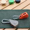 Adjustable Tent Rope Hanger Heavy Duty Ratchet Tie Down Strap With Reinforced Metal Gear For Camping Ratcheting Pulley System