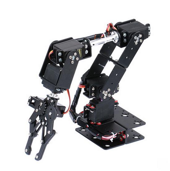Enhanced 6DOF Robotic Arm Education Kit - Multi-Freedom Servo Grabber