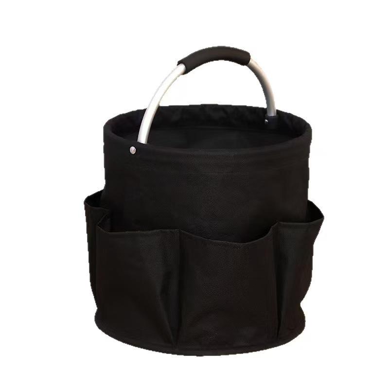 Foldable Outdoor Picnic & Beach Basket with Toiletry Storage