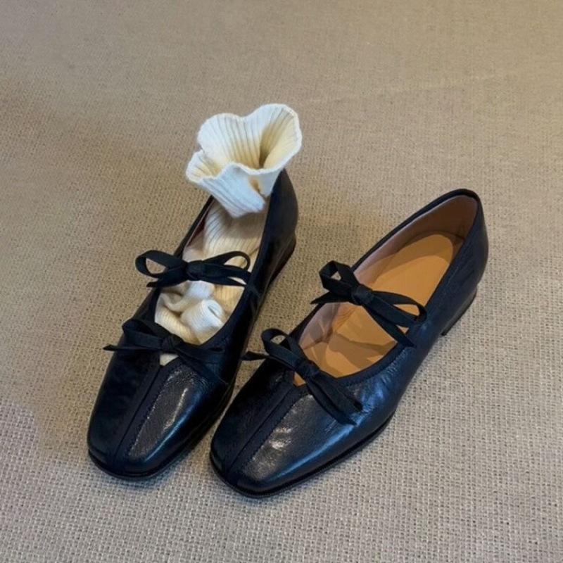 Fashion Hot Selling 2025 New Style Women Flats Loafers Shoes Summer Square Toe Sandals Fashion Woman Sandals Trend Brand Zapato De Mujer