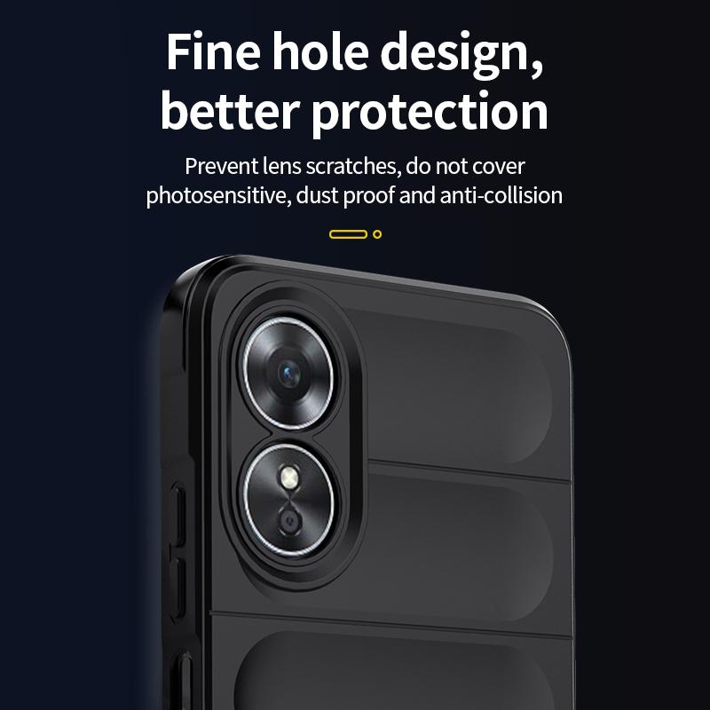 Shockproof Case For OPPO A17 A57 A57S A77 A18 A38 A58 A78 4G Silicone Back Coque for Realme C51 C53 C55 C65 C67 Note 50 Cover