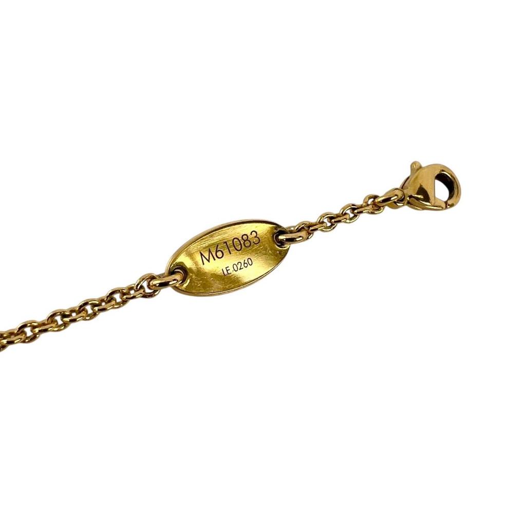 Louis Vuitton Perle Necklace Gold Plated Gold Women M61083 Used