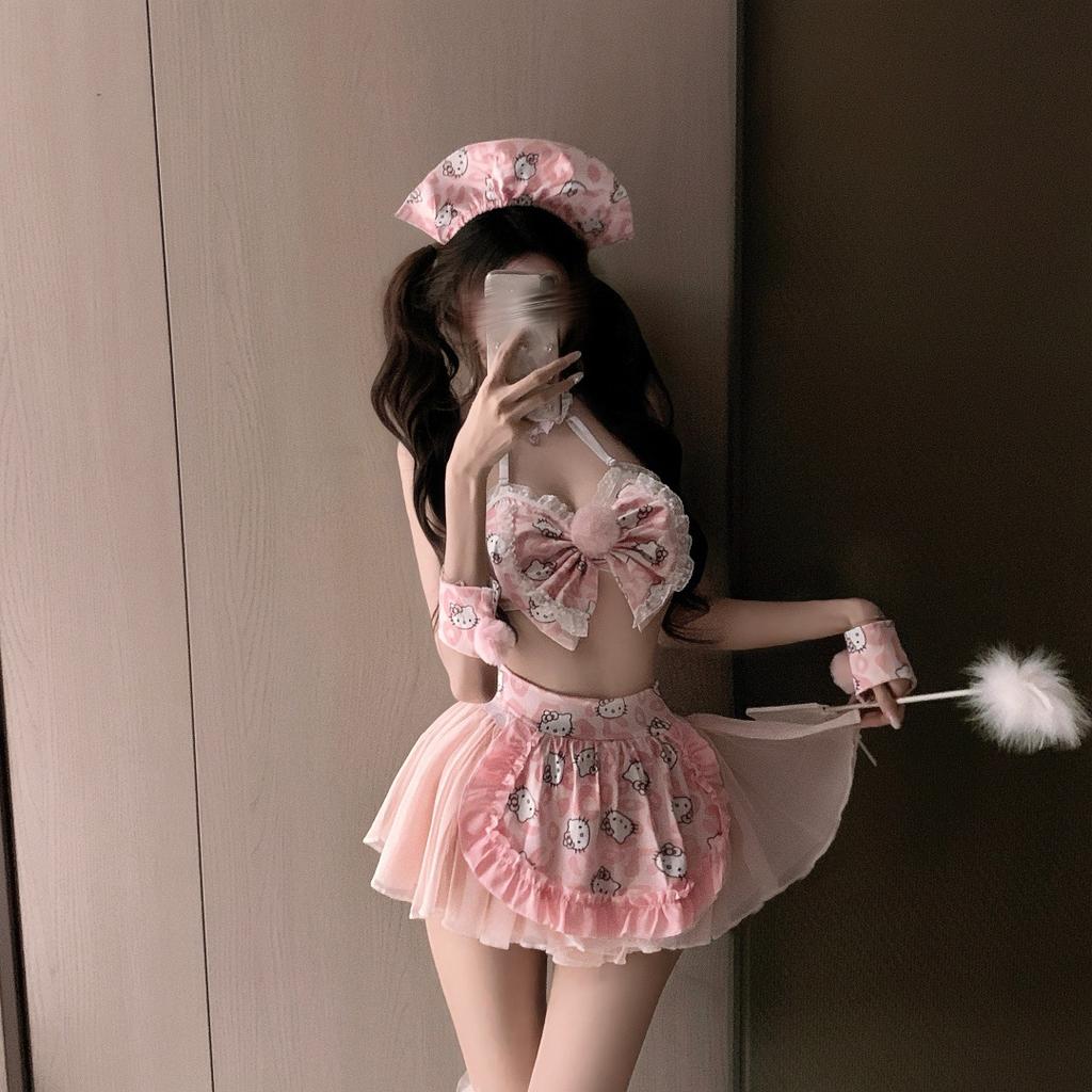 Sweet Sex Robe Sweetheart Japanese Love Cosplay Private Underwear Uniform Temptation Pink