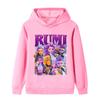 B1208 Kids Boys Girls Kpop Rumi Zoey Mira Print Long Sleeves Hoodie