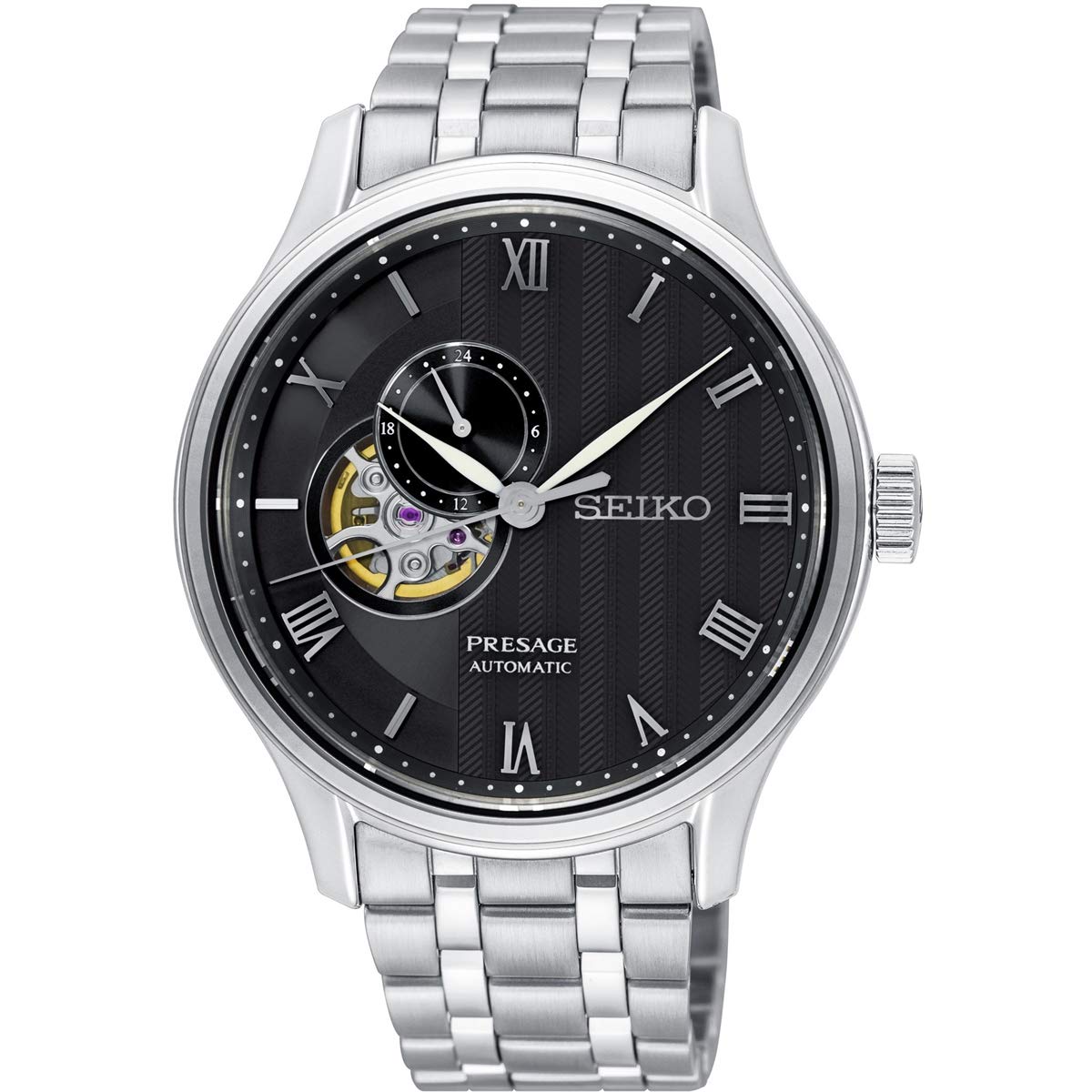 

Seiko Automatic Watch Stainless Steel Strap Silver 30 Men s (Model SSA377J1)