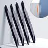 2/4Pcs Universal Rubber Protector Strip Car Rearview Mirror Anti-collision Strip Bumper Car Door Stickers for Reducing Damage