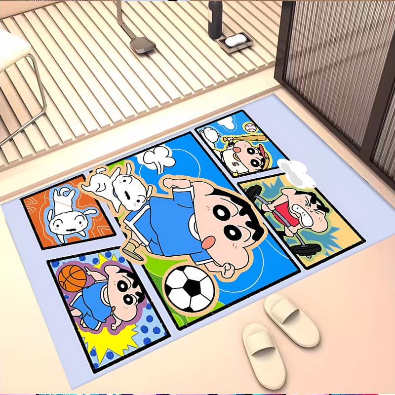 Cartoon comics Print Rug, Washable Floor Carpet, For Entryway Dorm Laundry Room Office Study, Home Decor Birthday Christmas Gift