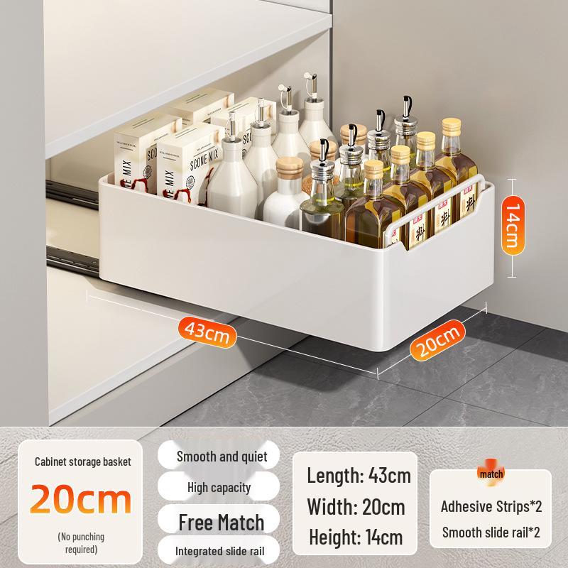 Kitchen Sink Pull-Out Basket Organizer Drawer