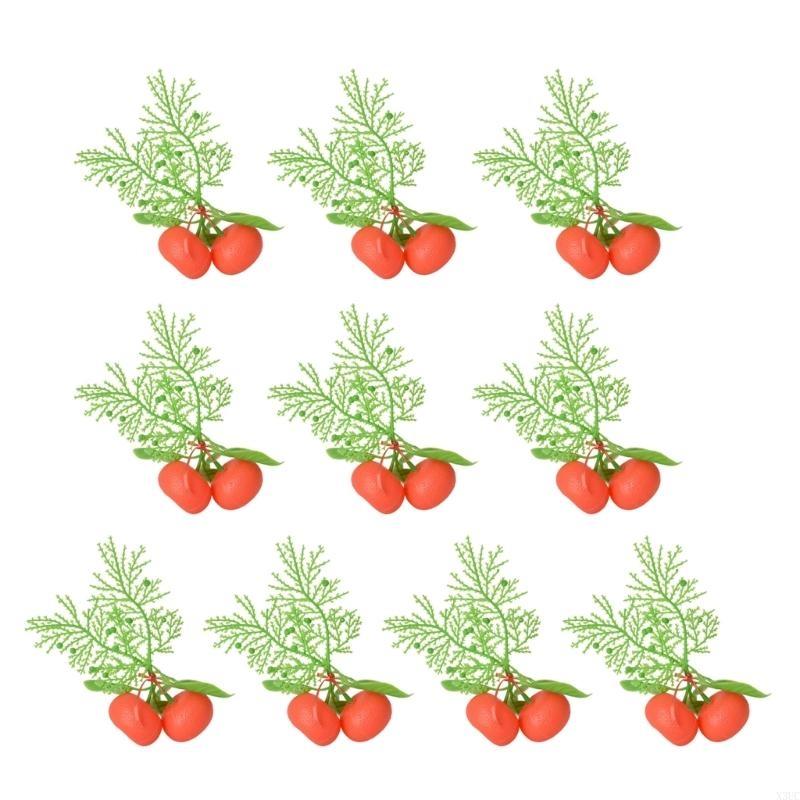 Artificial Tangerines Model for Basket Display Christmas Thanksgiving Decoration X3UC