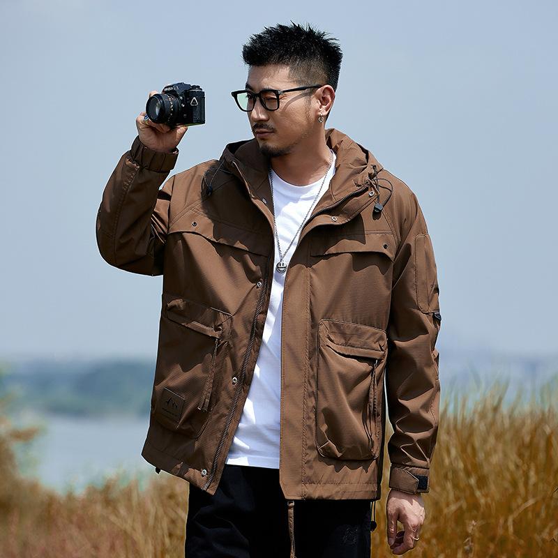 Куртка с капюшоном мужская сезонная зимняя повседневная мужская и женская одинаковая — фото 8