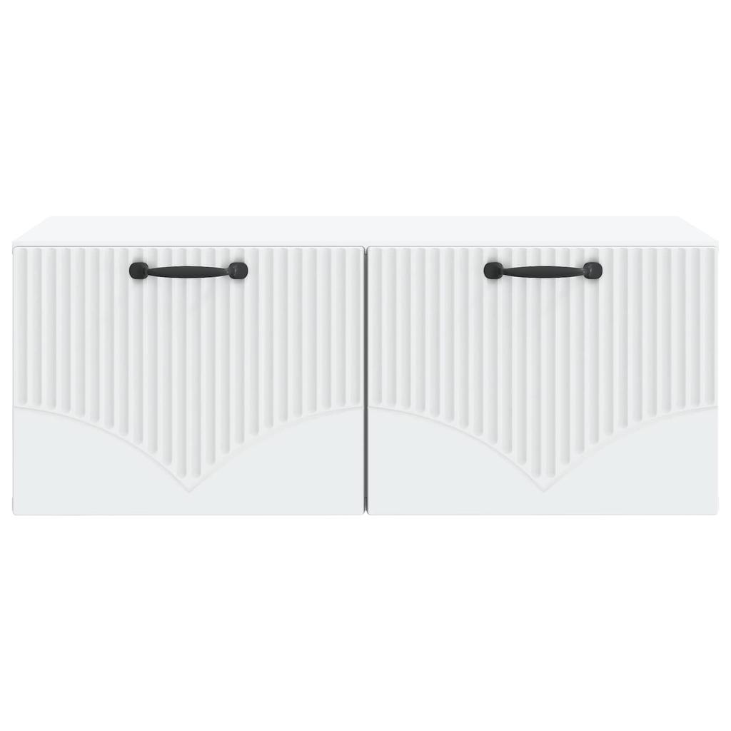Wall Mounted TV Cabinet White 78.5 x 41 x 30 cm Particleboard