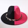 Popular European and American Classic Double-color Wide-brimmed Top Hat Men's and Women's Fashion OL Style Cowboy Hat Jazz Hat