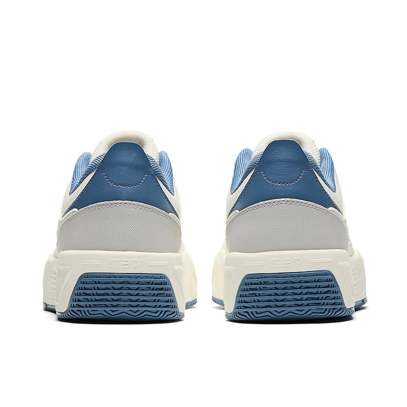 Anta C37 Series Simple Comfortable Non-Slip Wear-Resistant Low-Top Skate Shoes Men sneaker White Blue Gray 912518006-3