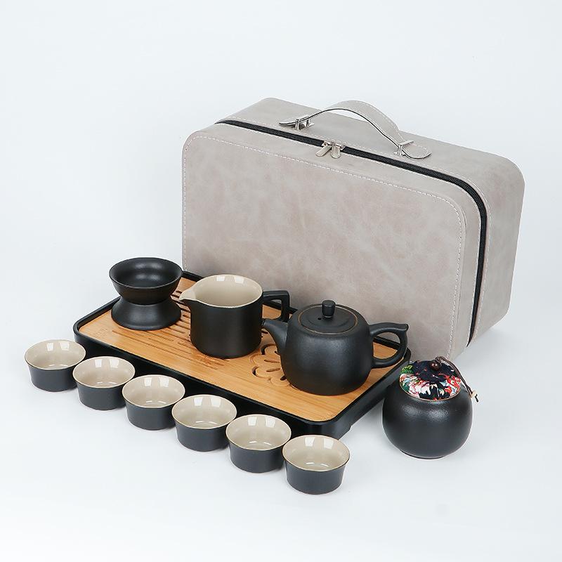 Ceramic Teapot Kung Fu Tea Set 2024 New Home Living Room Tea Office Guest Feeling Light Luxury