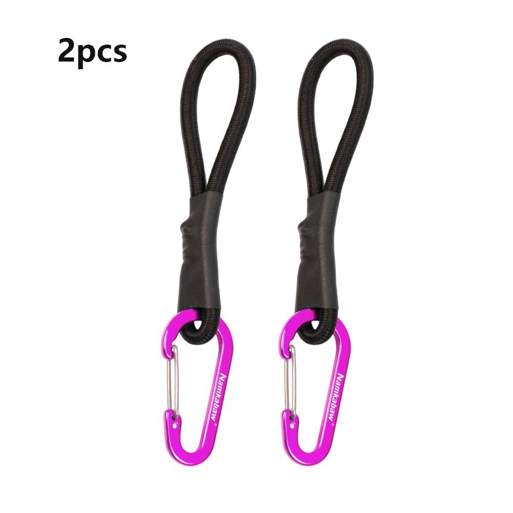 2pcs with Carabiner Elastic Wind Rope Cord Hook Multicolors Outdoor Tool For DIY Accessories