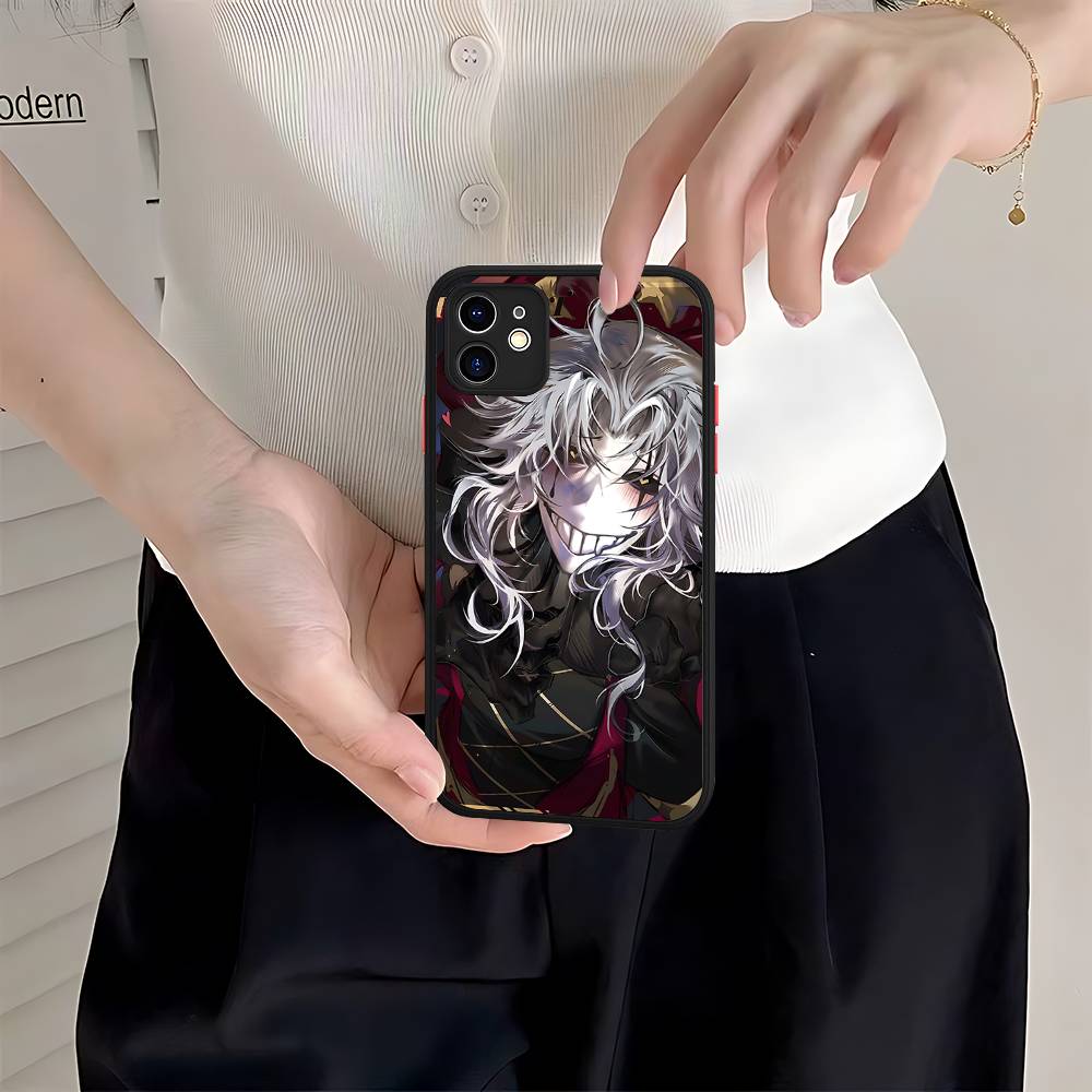 Anime Der Freak Zirkus Pierrot Matt Transparent Handyhülle Für iPhone Hülle 16 15 14 13 12 11 Pro Max X XS Max Plus