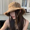 Leopard Print Fisherman Hat with Large Eaves for Spring and Summer, Suitable for Men and Women, Providing Sun Protection