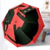 1 Stück Schwarze Katzen Yin Yang Automatischer Regenschirm - 8-Speichen Tragbarer Faltbarer Schwarzer Eisenrahmen für Außenbereich, Strand, Reisen, Sonnenschirm101