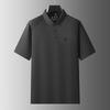 Men's Plus Size Solid Color Loose Fit Short Sleeve Polo Shirt