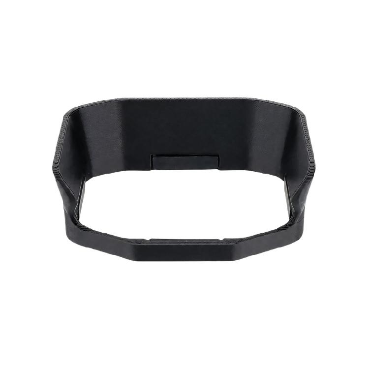 Black 3D-Printed Camera Display Shade with a Matte Retaining Frame and Raised Sections for Action Camera Bright Outdoor Framing, Action Filming,