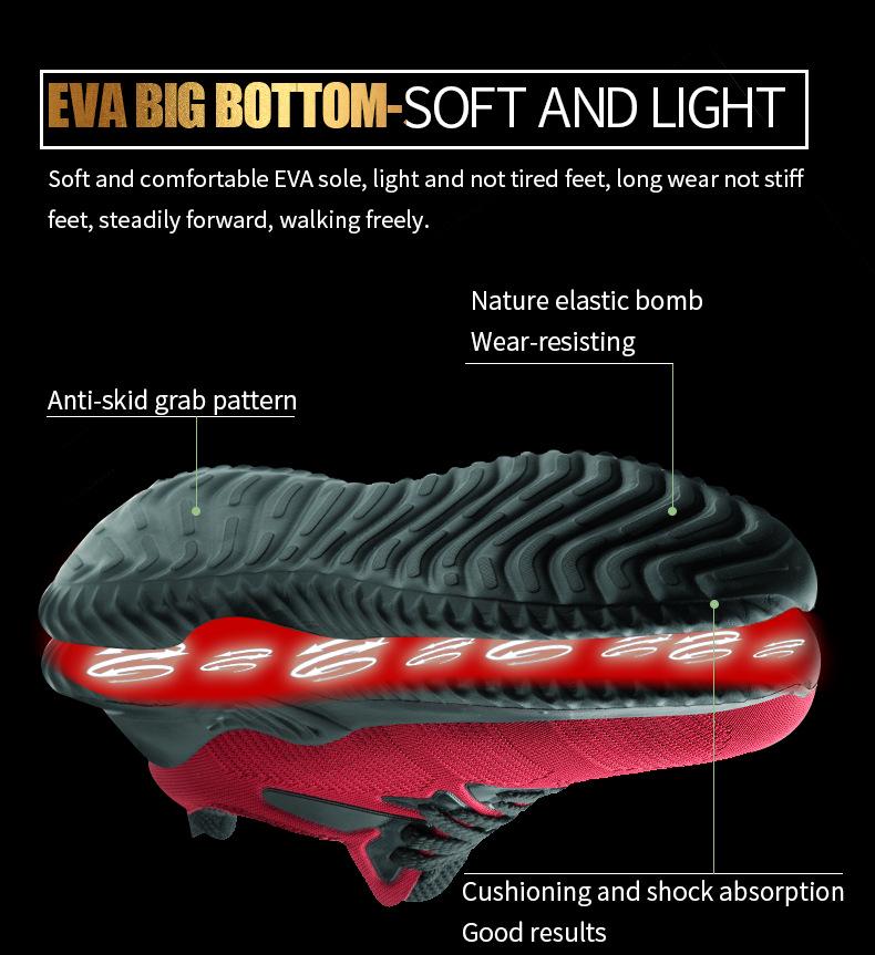 Cross-Border Safety Shoes: Breathable, Lightweight, Anti-Smash, Anti-Puncture for Men's and Women's Comfort During Long Wear