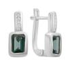 Silver Earrings with London Blue Topaz 2.022ct (2196082)