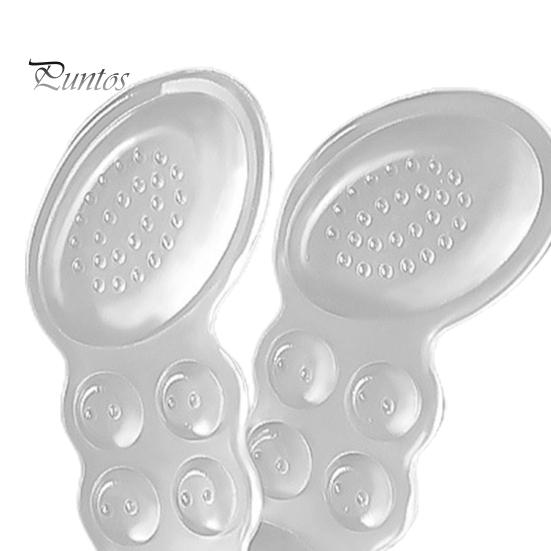 Transparent 1 Pair Heel Silicone Pads Non-slip Anti-wear Adhesive Soft Relief Pain Foot Care Women Men Invisible Insole Stickers Shoes Accessories
