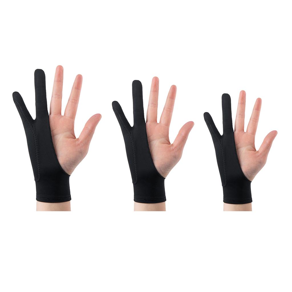 Mănușă de desen pentru tabletă Respirabilă Preveni petele 3 Straturi 2 Mănuși de pictură cu degete pentru schițarea artistului 