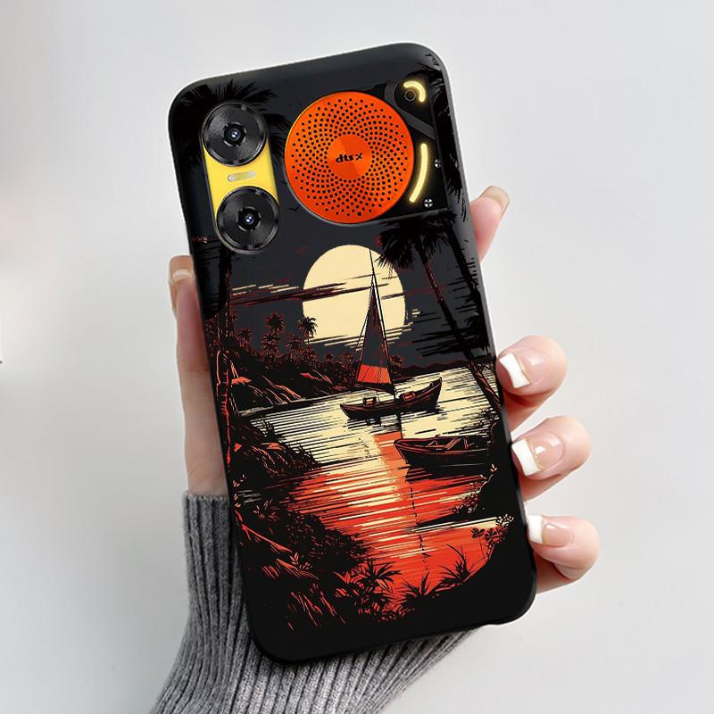 Case For ZTE Nubia Music 2 Z2460 Z2353 Music2 Phone Case Cute Rabbit Black Cover For ZTE Nubia Music Soft TPU Silicone Casing
