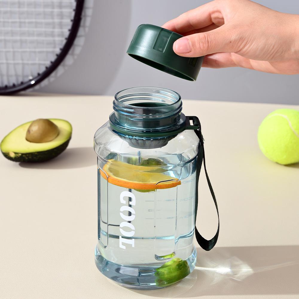 Simple Plastic Water Cup Portable Outdoor Sports Bottle for Water with Filter Sturdy Water Bottle Large Capacity Kettle