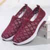 Summer Cloth Shoes Women's Mesh Shoes Breathable Mesh Casual Shoes Soft Soles Non-slip Women's Shoes One-footed Shoes