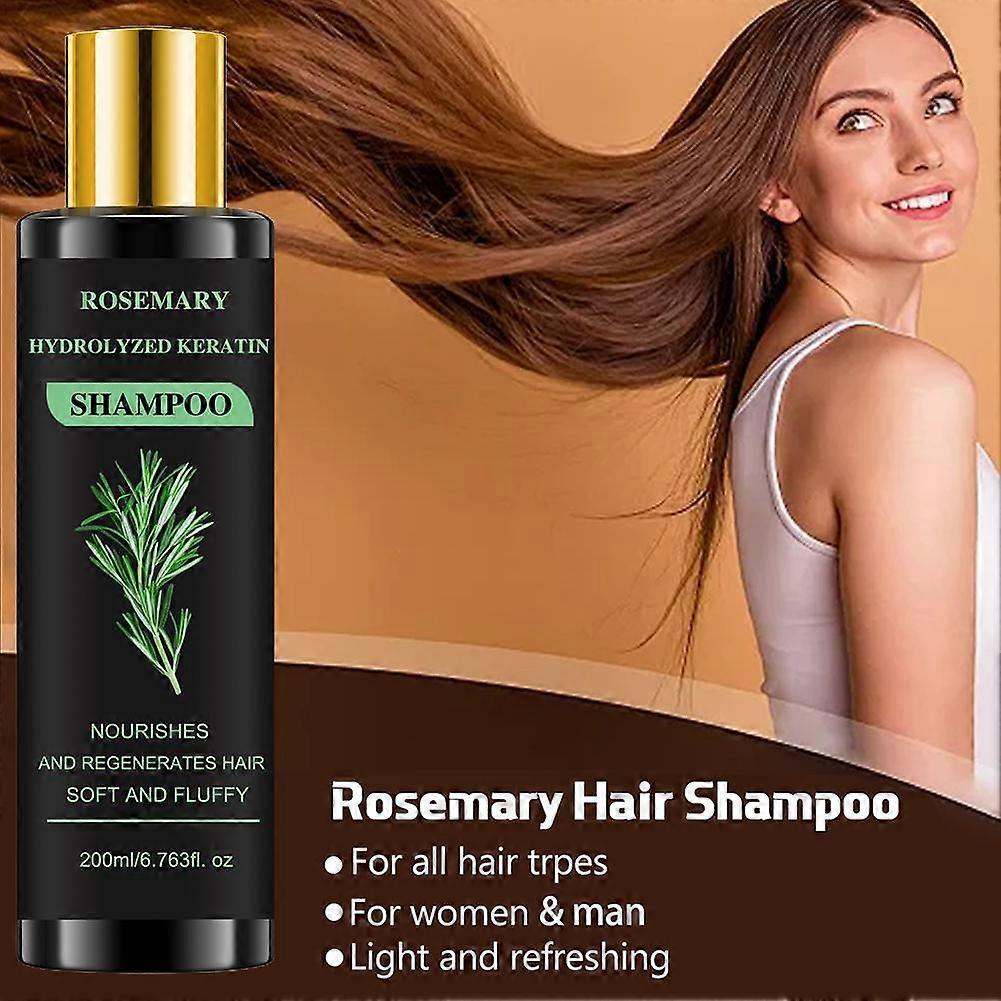 Rosmarin Haarpflege Shampoo Ölkontrolle Nährt Für Haardicke Volumengebend Stärkend - 200ml